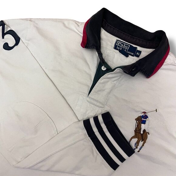Polo Ralph Lauren Other - Polo Ralph Lauren Men’s XL Rugby Sweater Vintage FLAW